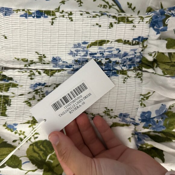 Reformation Blue Floral Midi Dress - Picture 4 of 6